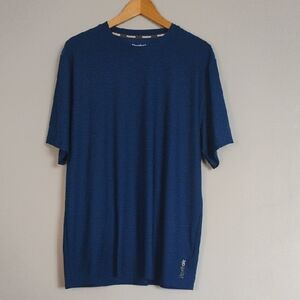 Reebok Men's Size Large Blue Short Sleeve Active Wear Tee Casual Comfort Sporty